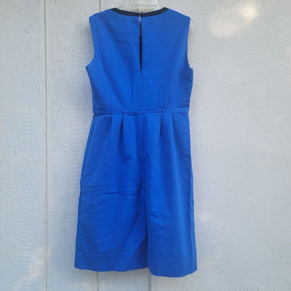 Kate Spade blue structured dress womens size 8 cutout back detail - Picture 2 of 5